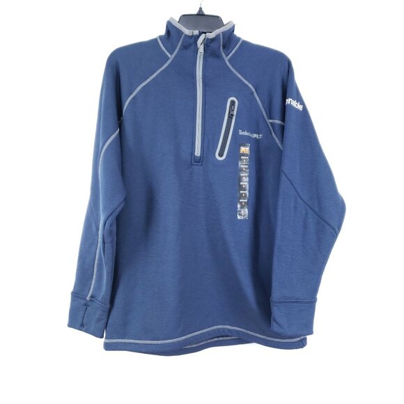 Timberland Pro Athletic Fit Pullover Men's Size Small Blue - Picture 1 of 10